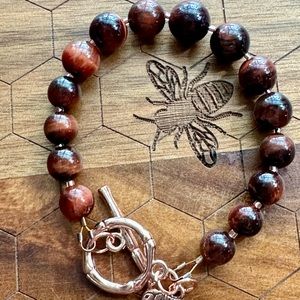 Red tiger eye bracelet